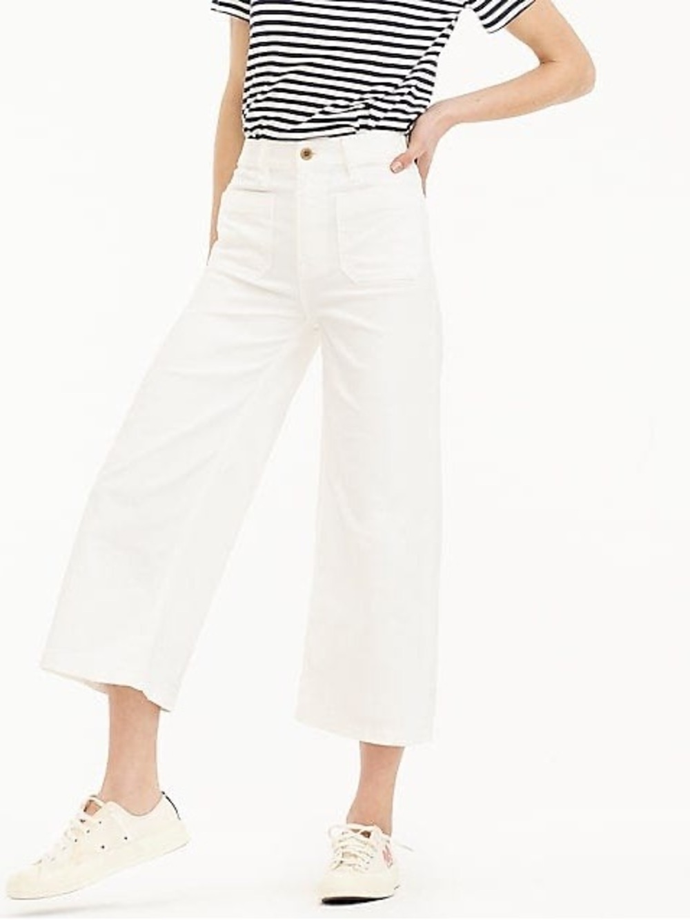 Point Sur Cropped Petite Wide Leg Jean
